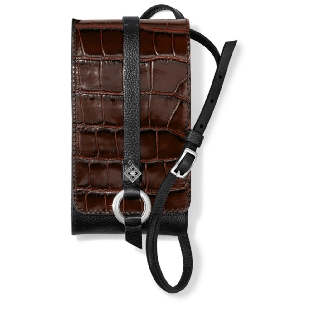 Elegant Brown Leather Crossbody Bag